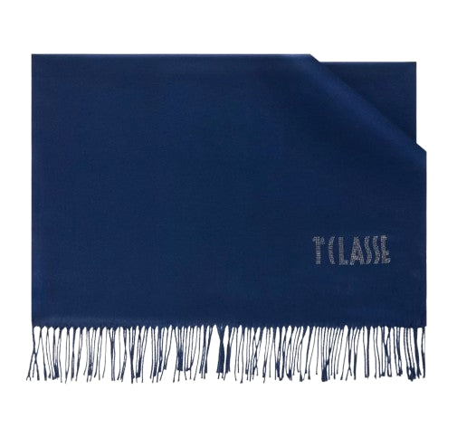 Alviero Martini 1a Classe Stola Logo Strass 72x175 cm 4K S495 1687 Col 0101 Blu Navy