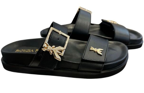 Patrizia Pepe Ciabatta Doppia Fibbia PPJ323.01 Colore Nero
