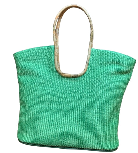 Alviero Martini 1a Classe Sunny Rafia Shopper LM LF45 9881  Col. 0634 Verde Chiaro