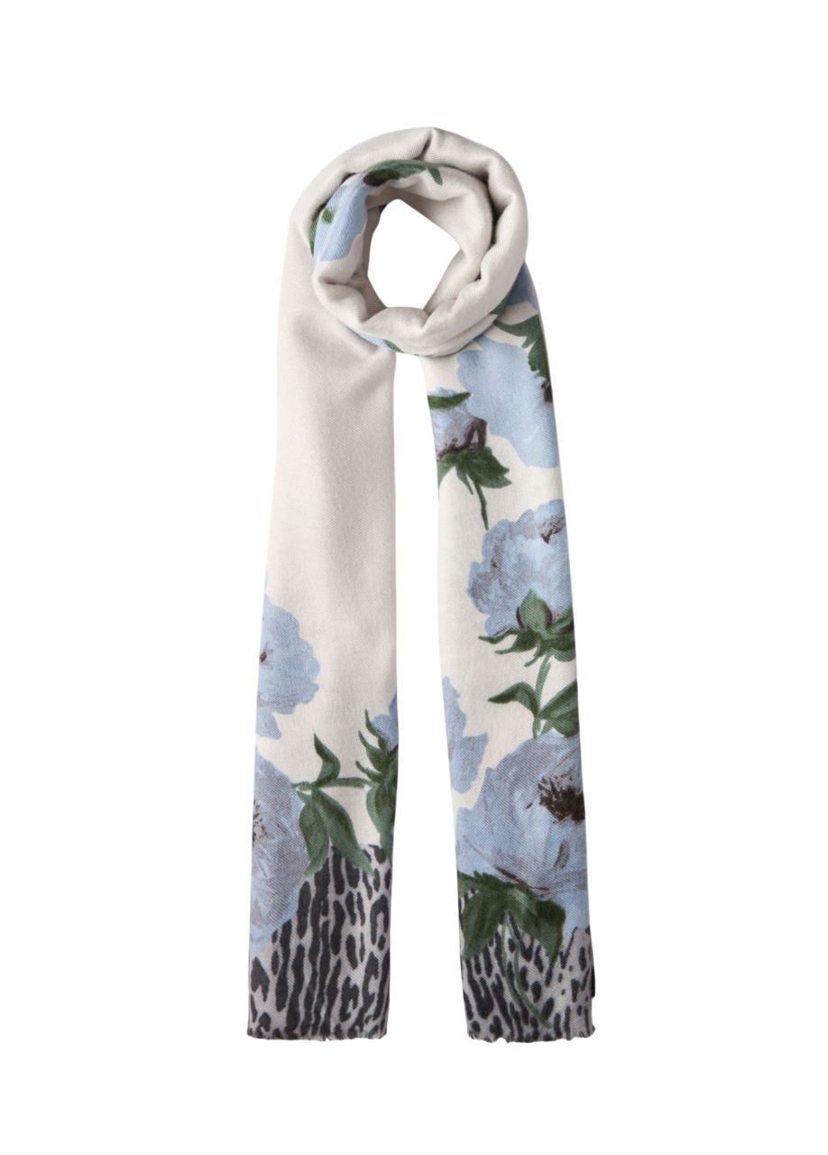 Liu Jo Stola Floreale Animalier 2F5077 T0300 Col 74015 Light Denim