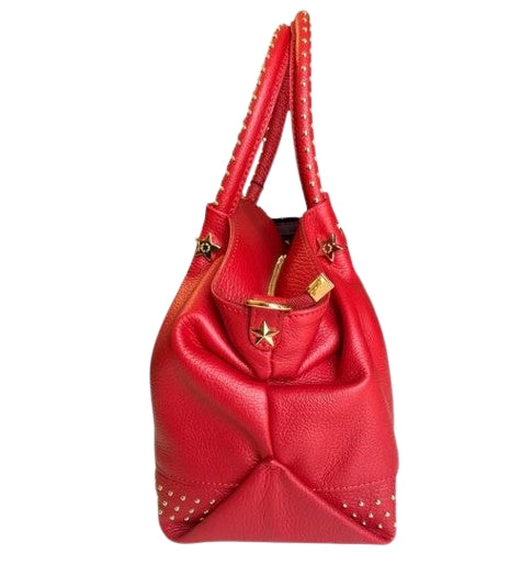 M BRC Borsa  a mano  In Pelle Linea Chiodo  T165 Rosso