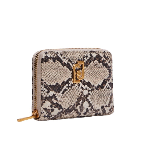 Liu Jo Portafoglio M Zip Around Achala AF3128 E0026 Pitone Roccia