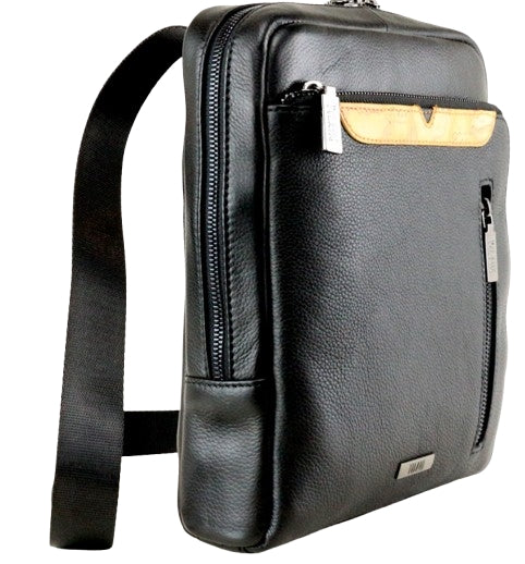 Alviero Martini 1A Classe Tracolla Uomo In Pelle L LA86 8162 Nero