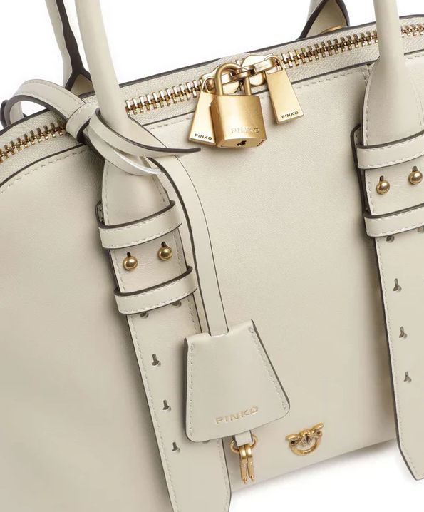 Pinko borsa Bowling Bag Medium  White