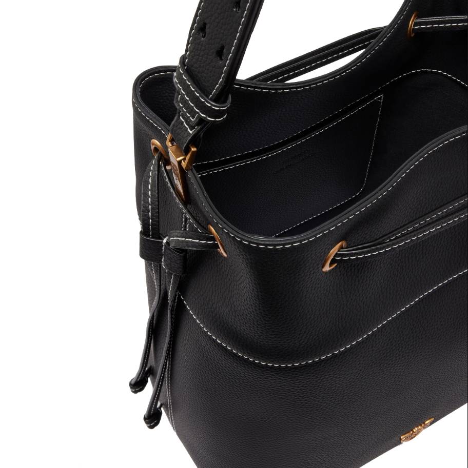 Pinko Borsa Secchiello Classic 104305 Vera Pelle Colore Nero