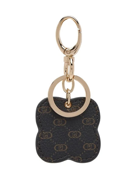 Portachiavi LIU JO Key Ring FLOWER AF5221 E0538 Monogram Marrone