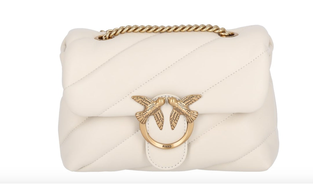 Pinko Borsa Love Puff Mini CL Pelle White