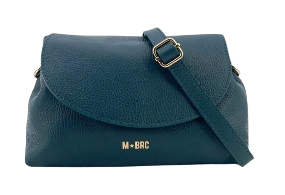 M BRC Borsa A Tracolla in Pelle Linea  T085 Obona Colore Ottanio