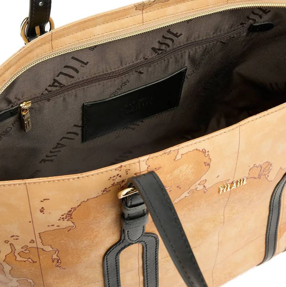 Alviero Martini 1A Classe Borsa Shopping Highland Geo Soft L LD34 S578 Col 0001 Nero