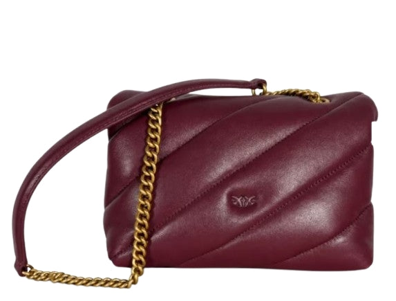 Pinko Borsa Puff Mini New Buckle Nappa PLTT 107617 Ribes intenso