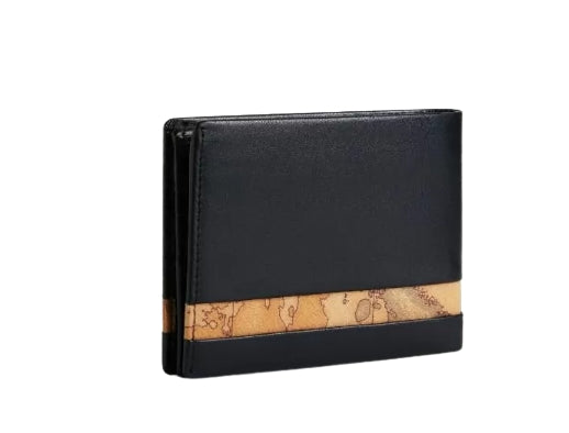 Alviero Martini 1A Classe Geo Classic portafoglio in pelle da uomo nero BV W150 5600