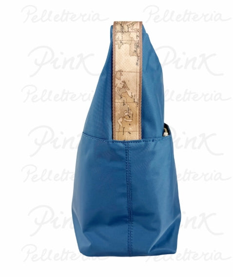 Alviero Martini Sottospalla Breeze Nylon Hobo L LE46 9762 Col.0136 Pacific Blu