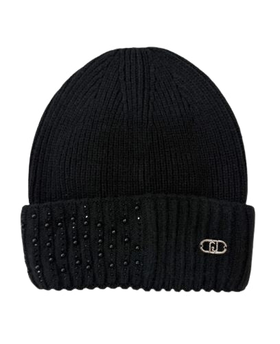 Liu Jo  Beanie   con applicazioni 2F6027 MAA06 Col. 22222 Nero