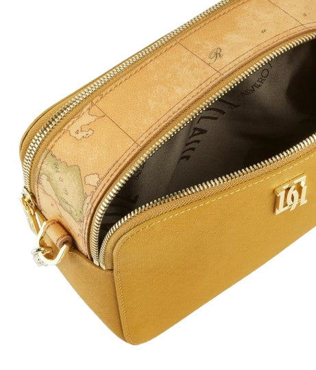 Alviero Martini 1A Classe Rich Winter Bag Tracollina Reporter 2 Zip LB08 R407 Col 0436 Olive Oil