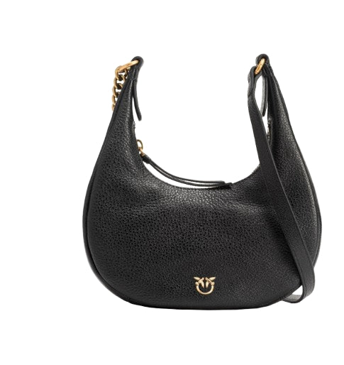 Pinko Borsa Brioche Hobo Classic   Pelle Bottolata Black