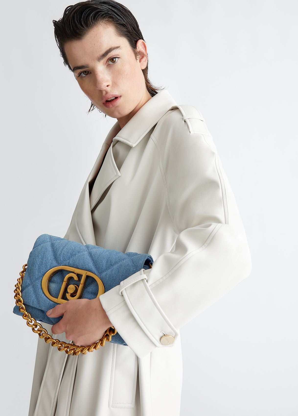 Borsa a spalla Liu Jo Modello LaPuffy AA4148T9779 Blue Denim