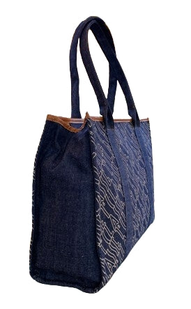 Alviero Martini 1A Classe Shopping LM LD01 9888 Col 0154 Blue Jeans