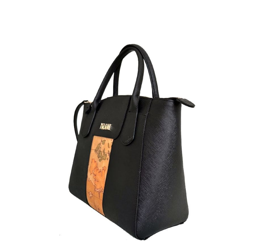 Alviero Martini 1A Classe Bloom City Borsa A Mano C/Tracolla L LD25 9407 Col 0001 Nero