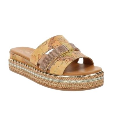 Alviero Martini 1A Classe Sandali Scalzati N 2185 0371 Geo Classic