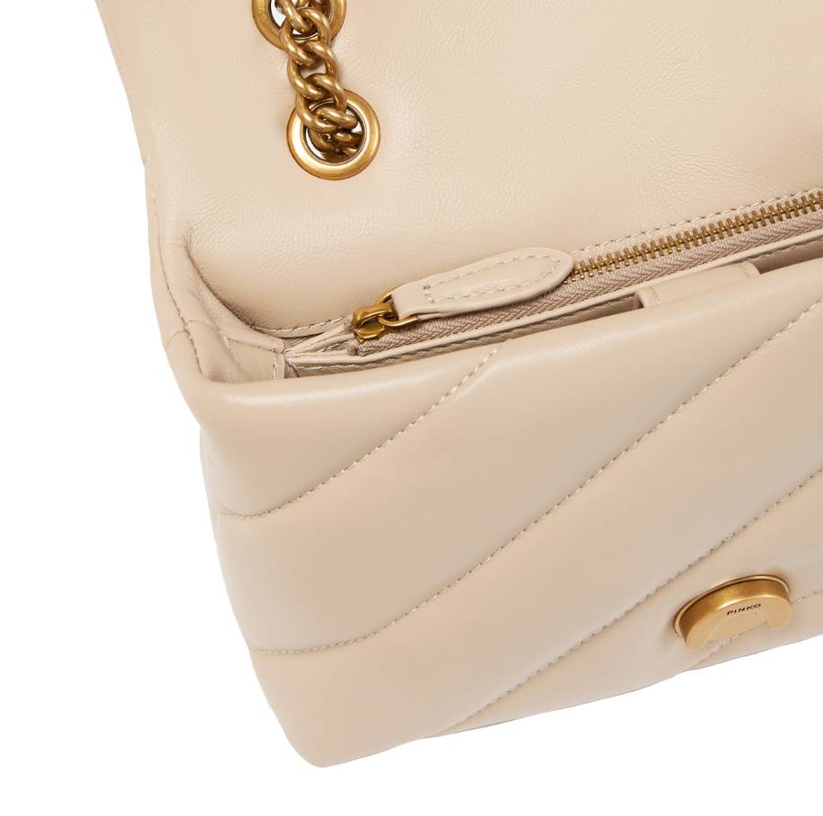 Pinko Borsa Love Puff Mini CL Pelle Beige