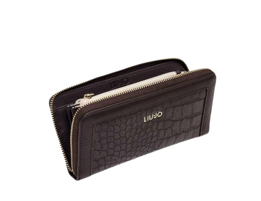 Liu Jo Portafoglio  Caliwen  ECS XL Zip Around  AF6170 ES042 Col. 91419 Deep brown