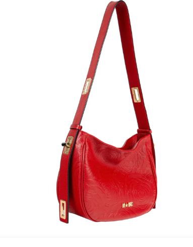 M BRC Borsa A Spalla  In Pelle Linea Mon Amour  L376 Rosso