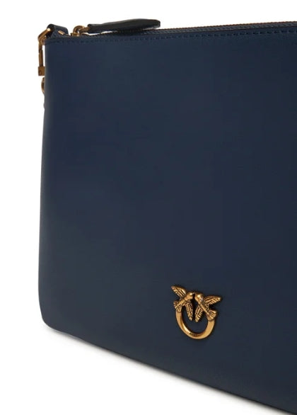 Pinko Flat Classic Blu Indaco Pelle