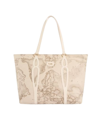 Alviero Martini 1A Classe  Shopper Geo Safari Soft Petals  L LE53 9427 Col. 0937 Raphia