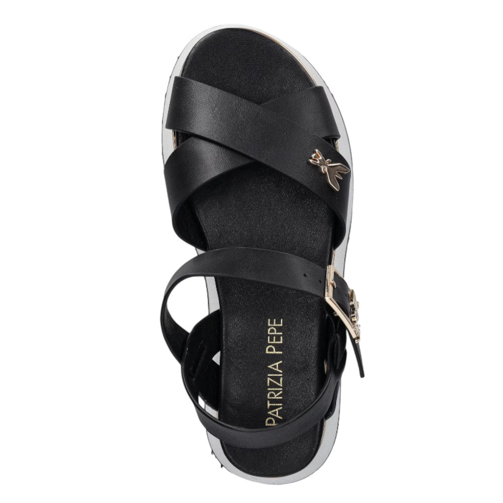 Patrizia Pepe sandali in pelle PPJ334.31 Colore nero