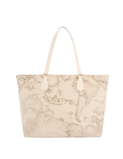 Alviero Martini 1A Classe  Shopper Geo Safari Soft Petals  L LE53 9427 Col. 0937 Raphia