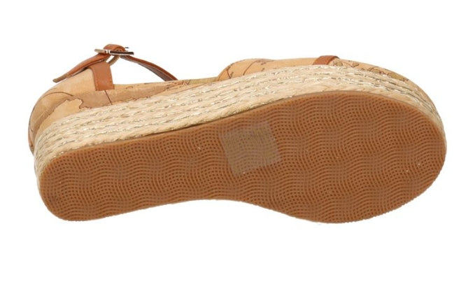 Alviero Martini 1A Classe Sandali Con Zeppa Z 1115 431G Geo Natural