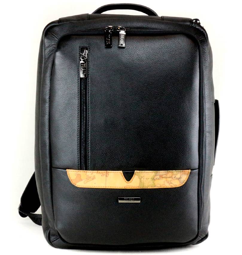 Alviero Martini 1A Classe Zaino Beta In Pelle Tripla Portabilità  L LA89 8162 Col 0001 Nero