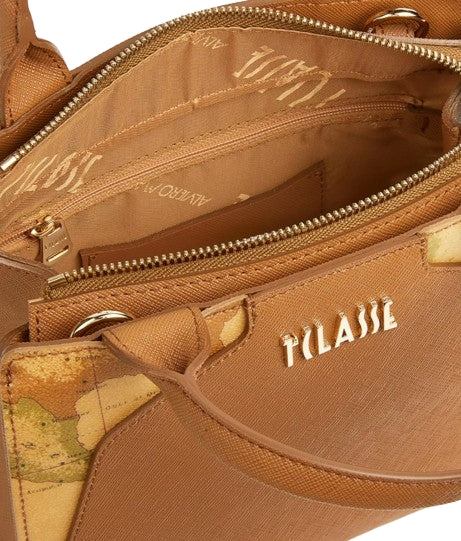 Alviero Martini 1A Classe Borsa A Mano Piccola 3 Scomparti Con Tracolla Staccabile L LB87 9407 Tabacco