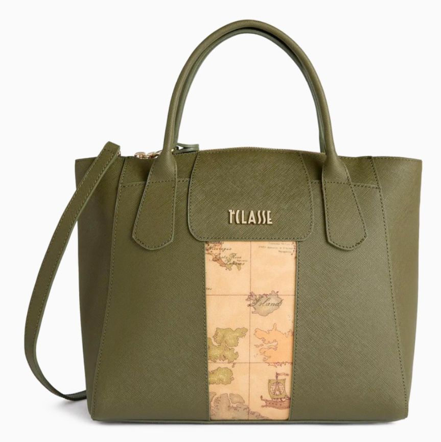 Alviero Martini 1A Classe Borsa A Mano C/Tracolla L LD25 9407 Col. 0609 Moss Green/Verde Muschio