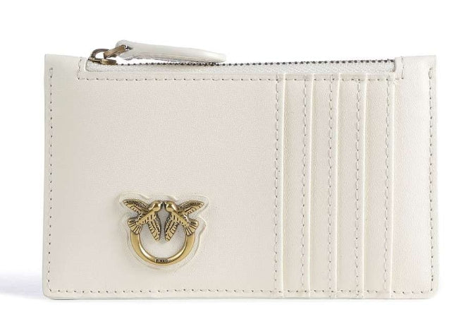 Pinko Porta carte Airone con zip White