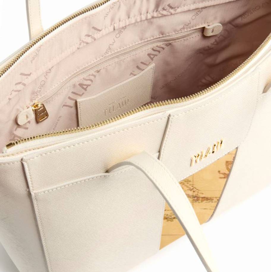 Alviero Martini 1A Classe Large Shopping Bloom City  L LD27 9407 Col. 0905 Ivory