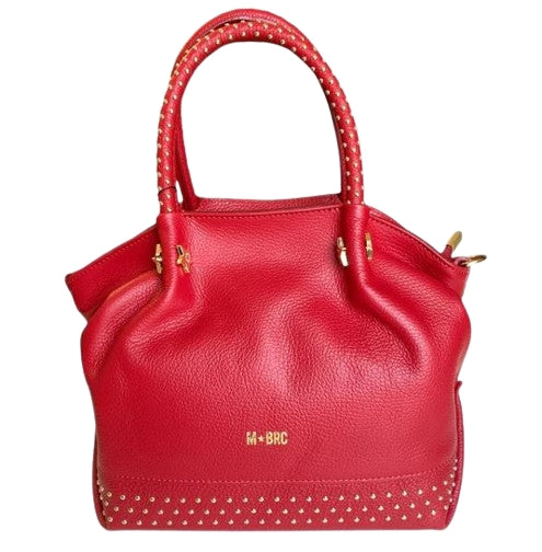 M BRC Borsa  a mano  In Pelle Linea Chiodo  T165 Rosso