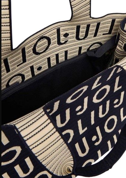 Borsa  Liu Jo  L  Tote  knitted  Logo 2A6026 M0300 Col. 94111 Blue sky