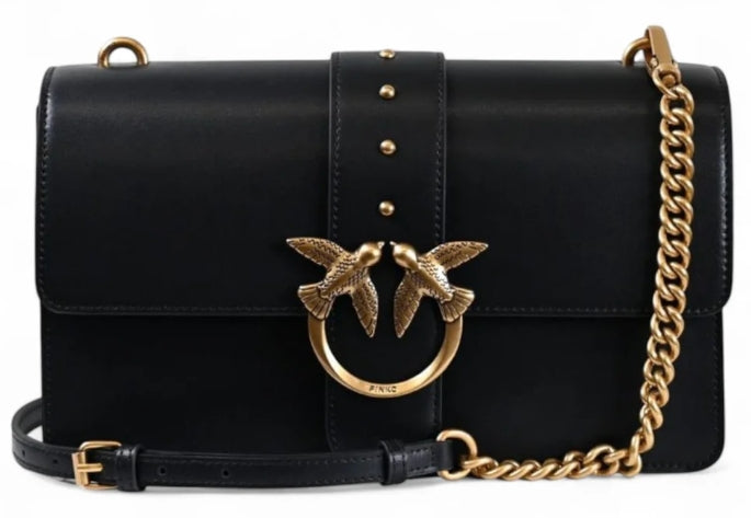 Pinko Love One Classic St. Small B. Vitello Seta PLTT 107621 Nero