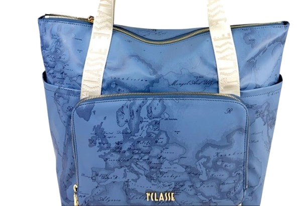 Alviero Martini 1A Classe Shopping LM LF52 9942 Col. 0154 Blu Jeans