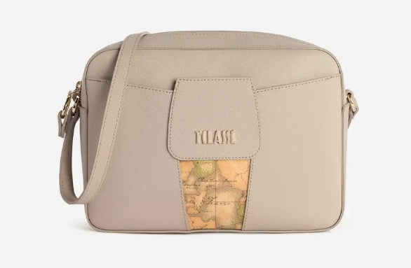 Alviero Martini 1A Classe Borsa a Tracolla Windy City reporter L LD31 9407 Col. 0067 Greige