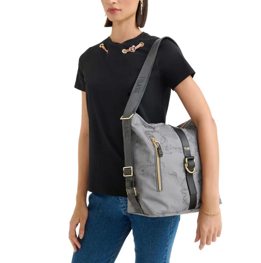 Alviero Martini 1a Classe Social Soft Sottospalla Doppia Portabilità L LA91 9449 Col 0030 Dark Grey