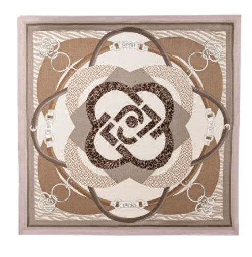 Liu Jo Ecs Foulard   Metal mix logo 2F6070 T2738 Col. 00005 Naturale