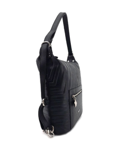 M BRC Borsa/Zaino in Pelle Linea Megastar F360 Colore Nero