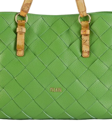 Alviero Martini 1A Classe Borsa A Mano LC46 I630 Verde Bali