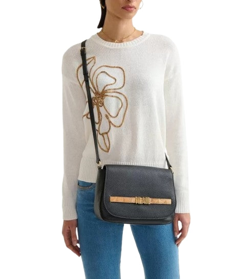 Alviero Martini 1A Classe Chic Soul Tracolla In Pelle LC43 8630 Col 0001 Nero
