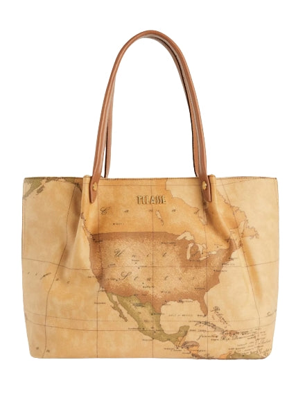 Alviero Martini 1A Classe Borsa Shopping CE041 6000 Geo Classic Natural