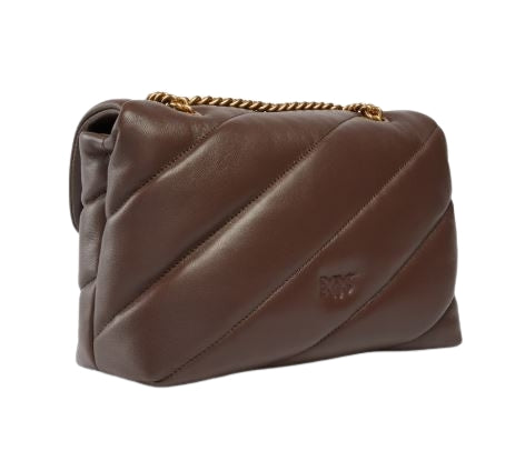 Pinko Love Puff Classic  Pelle  Marrone Castano