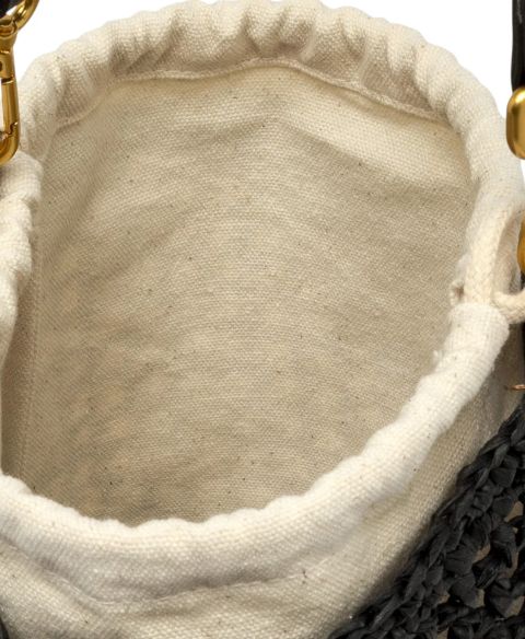 Gianni Chiarini  Borsa    SECCHIELLO IN PAGLIA NEFELI  BS11951/COMM  NERO