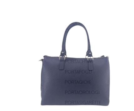 M BRC Borsa A Mano E Tracolla In Pelle Linea  piuma C156 Blu